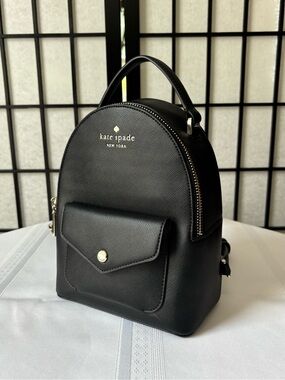 Kate Spade Schuyler Mini Backpack - Black Saffiano